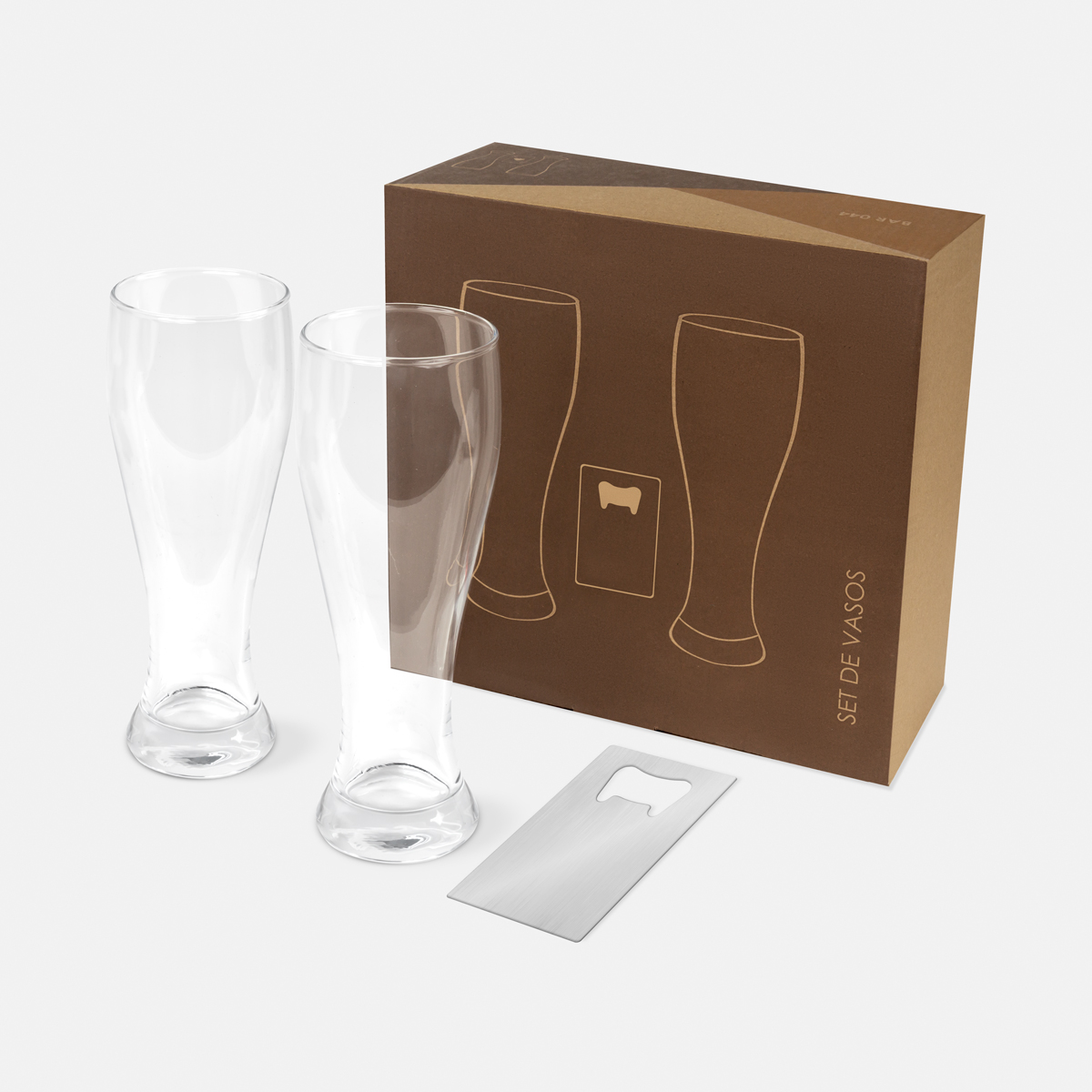 SET DE VASOS PARA CERVEZA MALTIS — 6