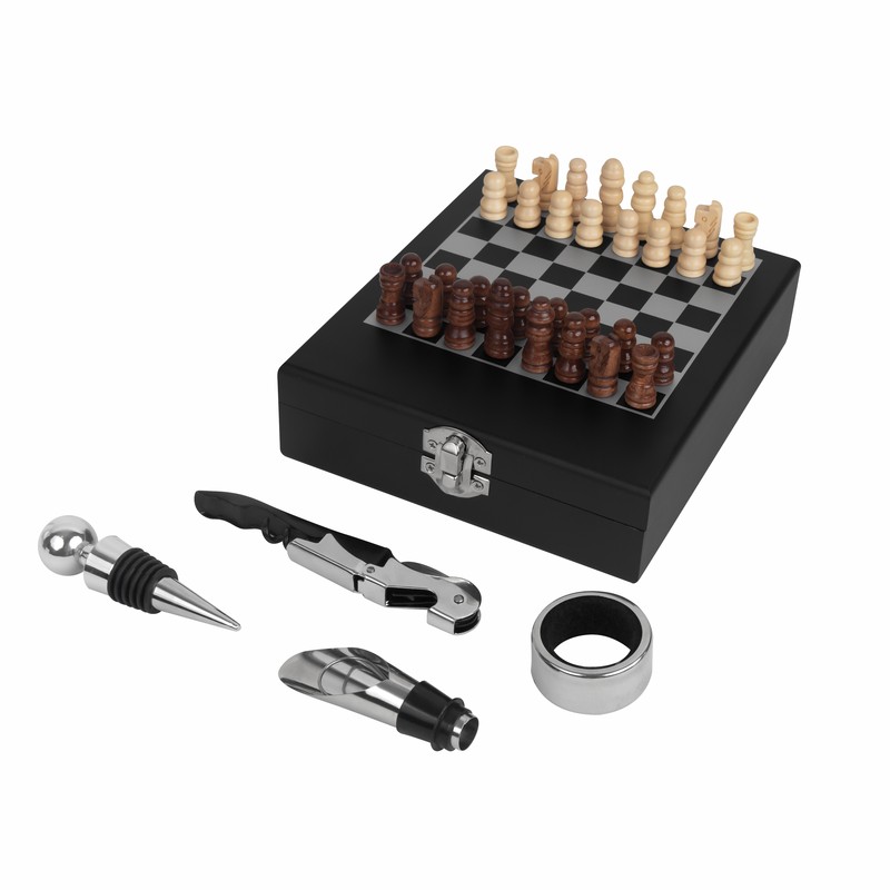 SET PARA VINOS ROTHMERE — NEGRO