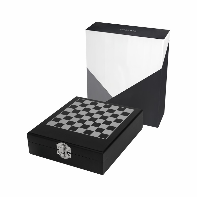 SET PARA VINOS ROTHMERE — NEGRO