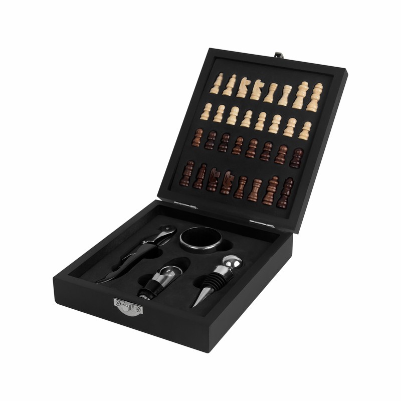 SET PARA VINOS ROTHMERE — NEGRO