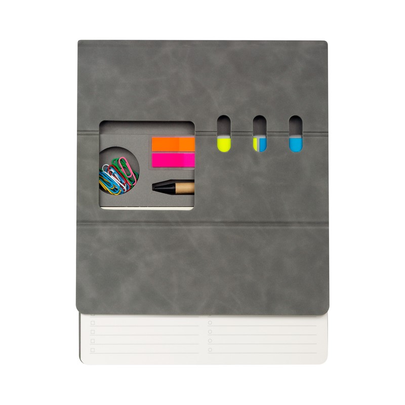 PORTA NOTAS KALEM GRIS