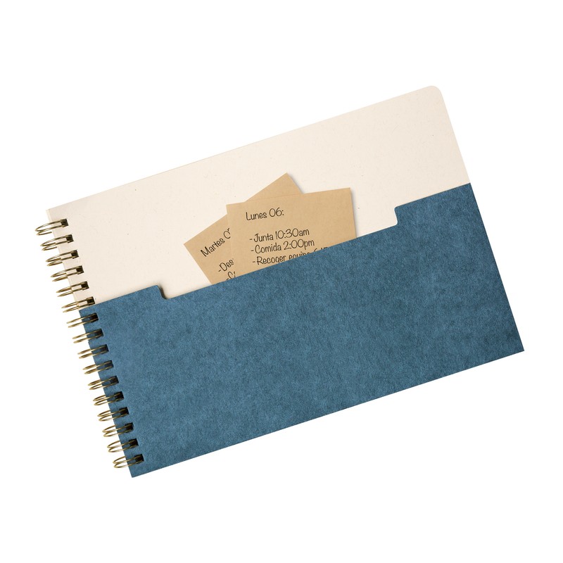 LIBRETA APPEL AZUL
