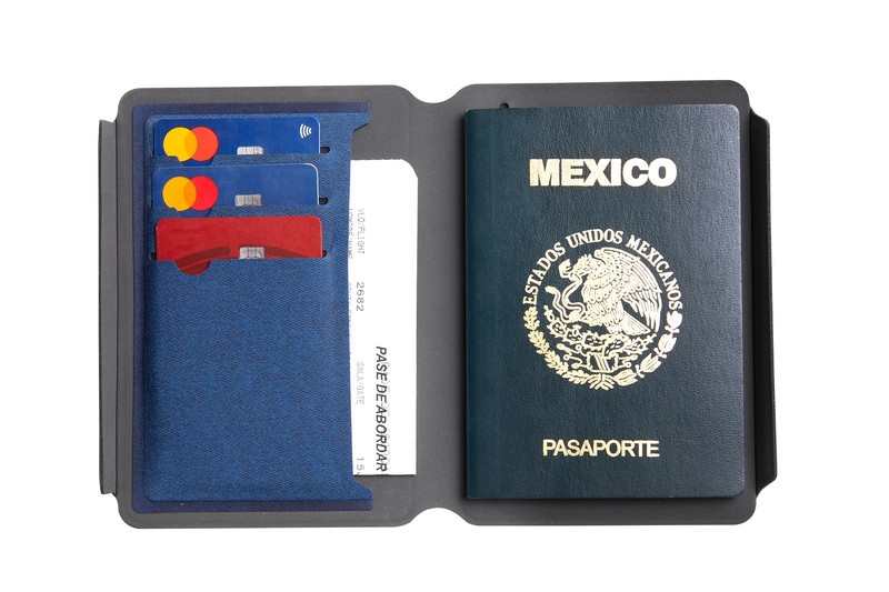 PORTA PASAPORTE GIRIS AZUL