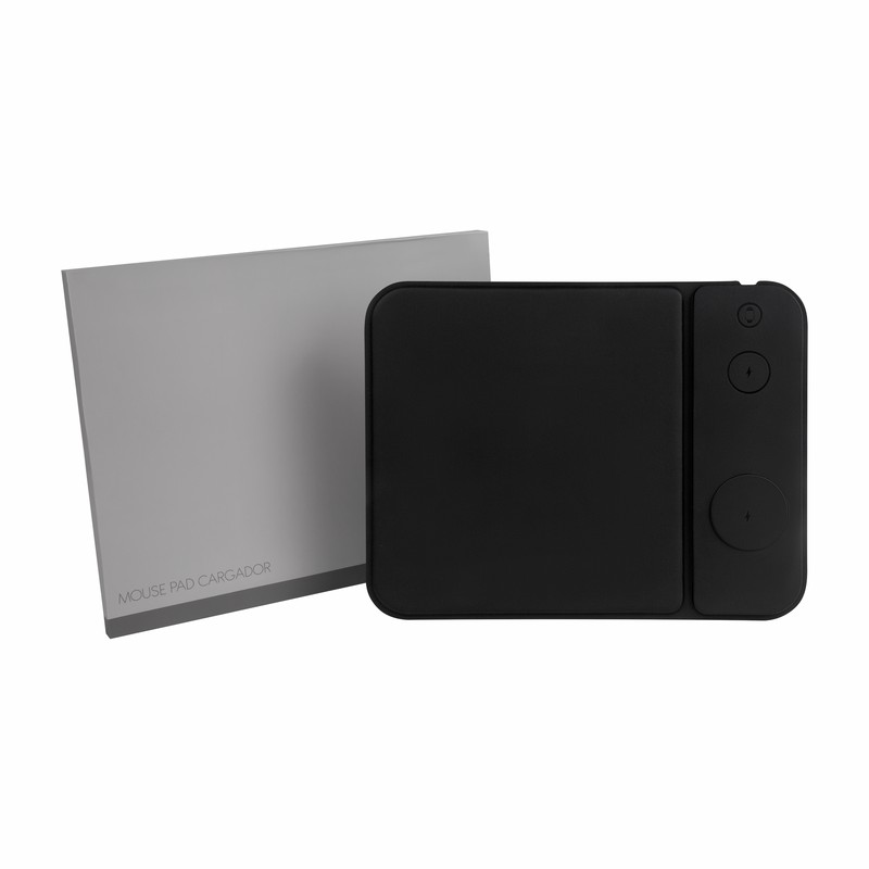 MOUSE PAD CARGADOR ISKRA — NEGRO
