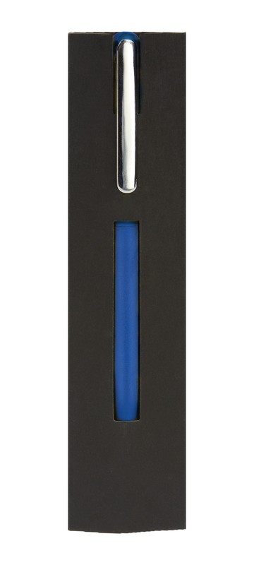 BOLÍGRAFO RIGA AZUL METALIZADO