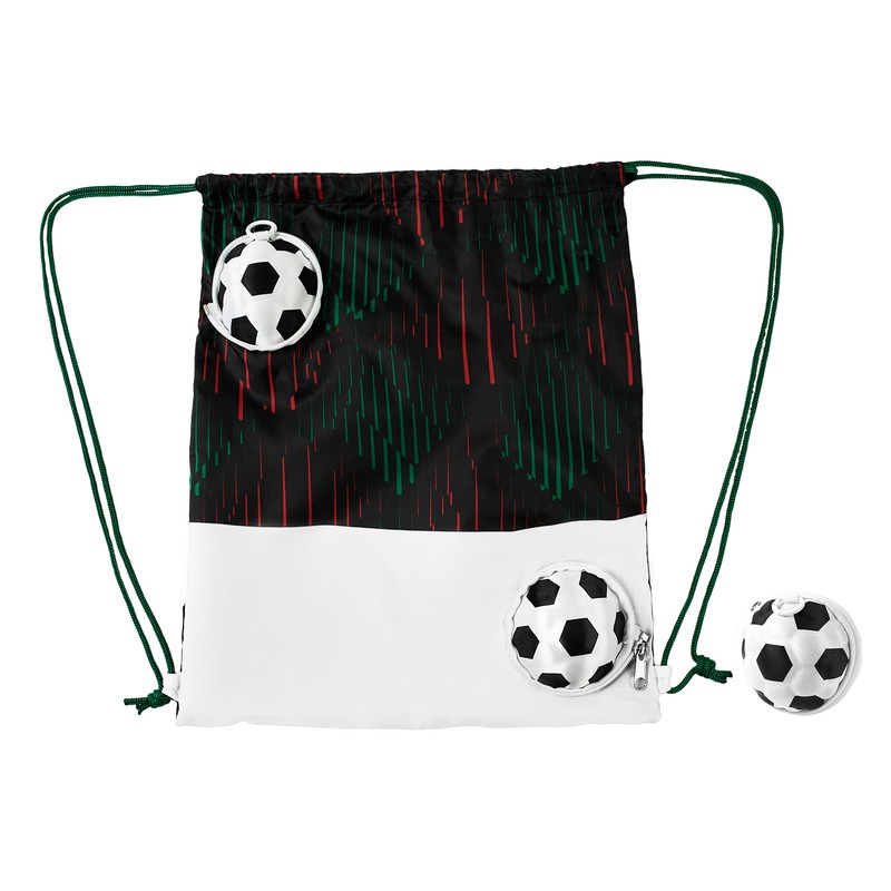 BOLSA-MOCHILA MÁGICA SOCCER NEGRO