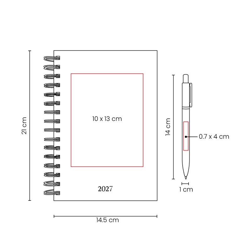 Diagrama técnico — AGENDA DIARIA LETTE 2027