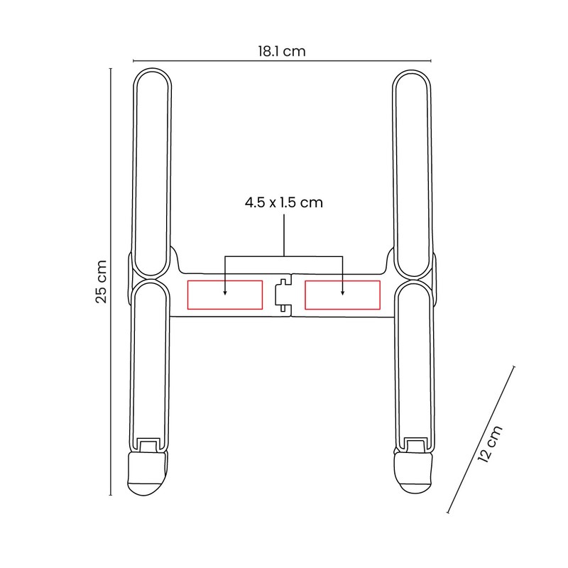 Diagrama técnico — BASE PARA LAPTOP EXYRA