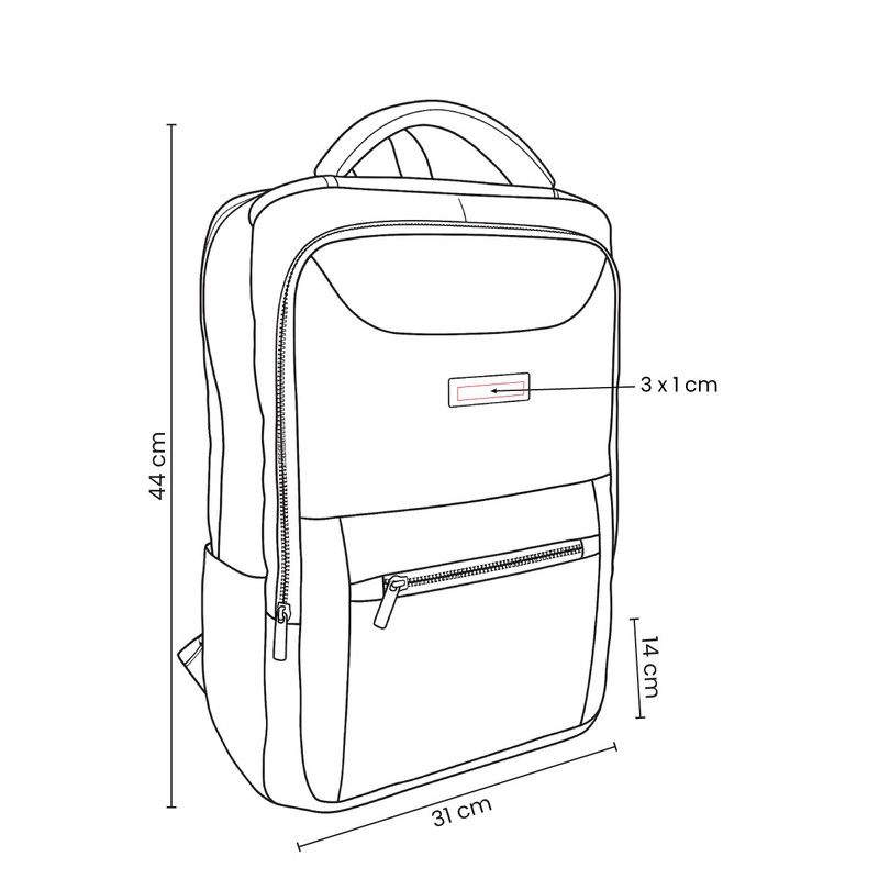 Diagrama técnico — MOCHILA DUBHE