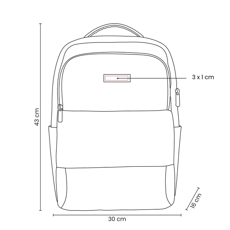Diagrama técnico — MOCHILA MIZAR