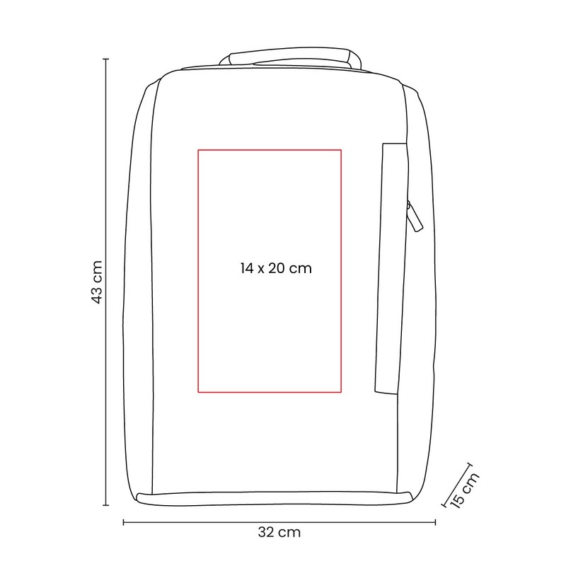 Diagrama técnico — MOCHILA CLEF
